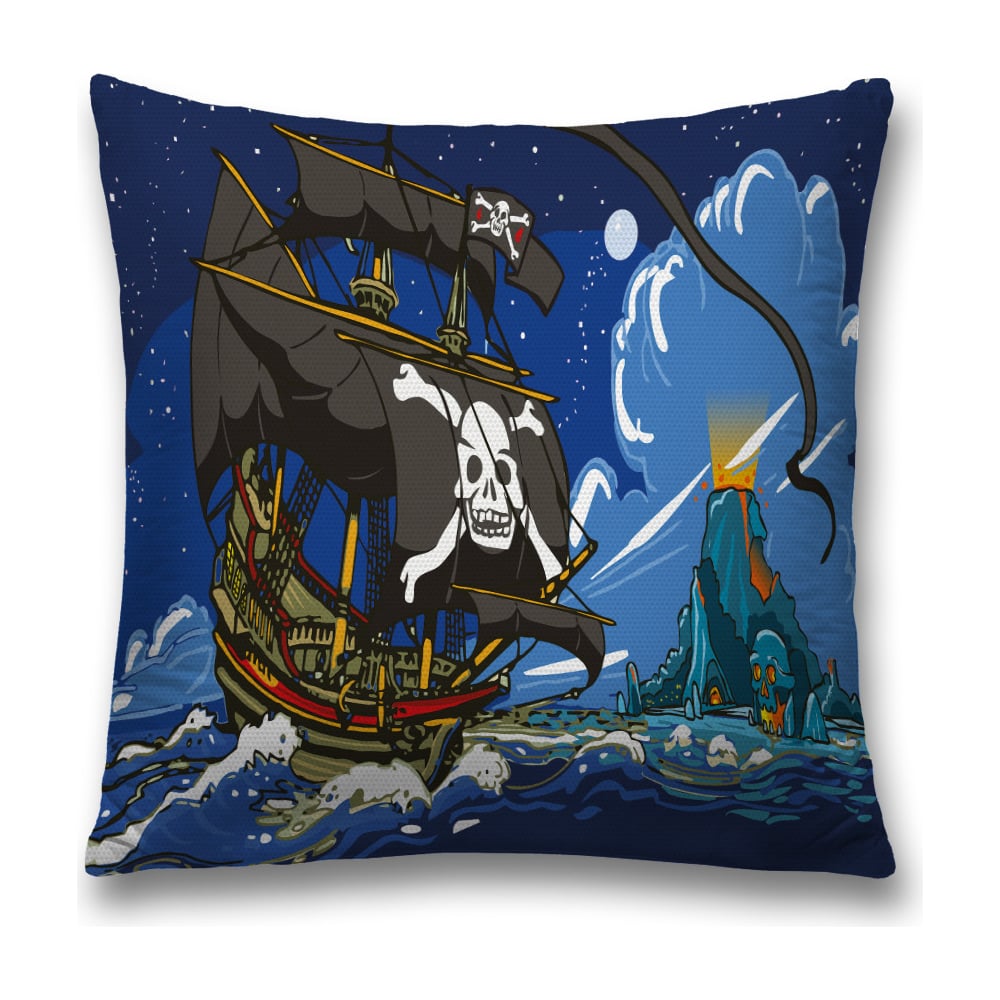 Изображение товара Декоративная наволочка JoyArty sl_38209 фиолетовая, черная, серая 45х45 см