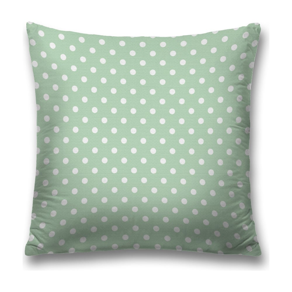 Изображение товара Декоративная наволочка JoyArty 45x45 см зелено-белая с молнией