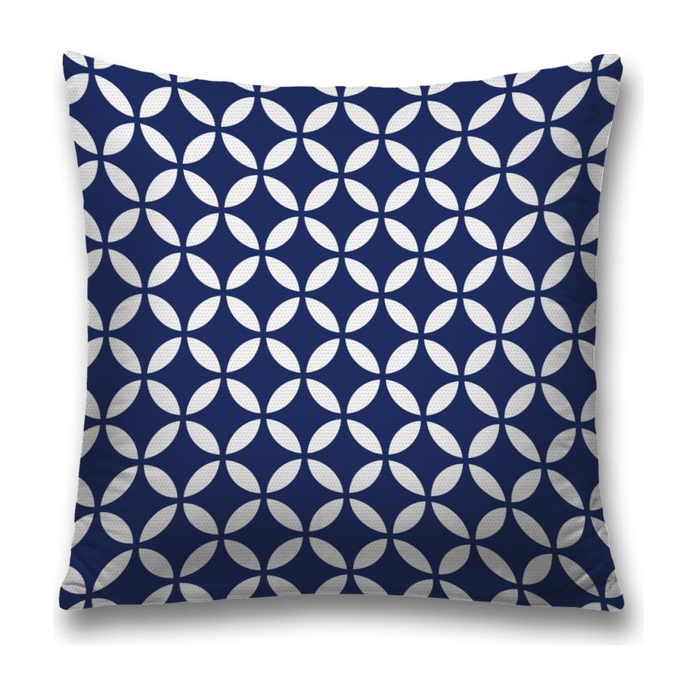 Изображение товара Декоративная наволочка JoyArty 45x45 см с молнией синие и белые цвета