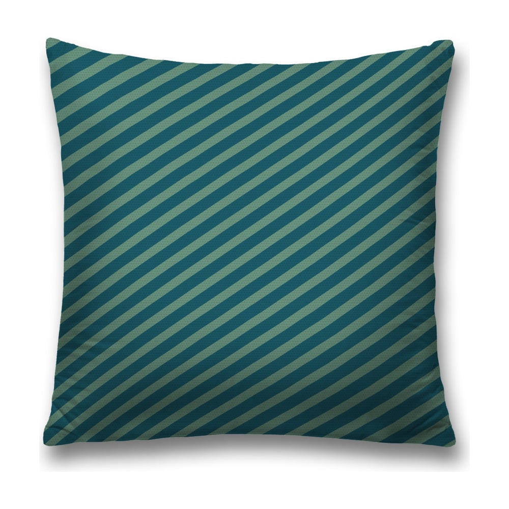 Изображение товара Декоративная наволочка JoyArty 45x45 см из полиэстера, зеленый и темно-серый цвет