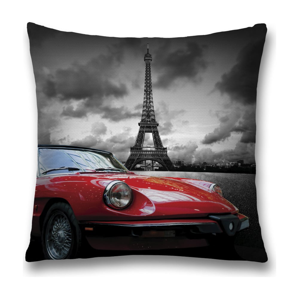 Изображение товара Декоративная наволочка JoyArty sl_33463 красная и серая 45x45 см