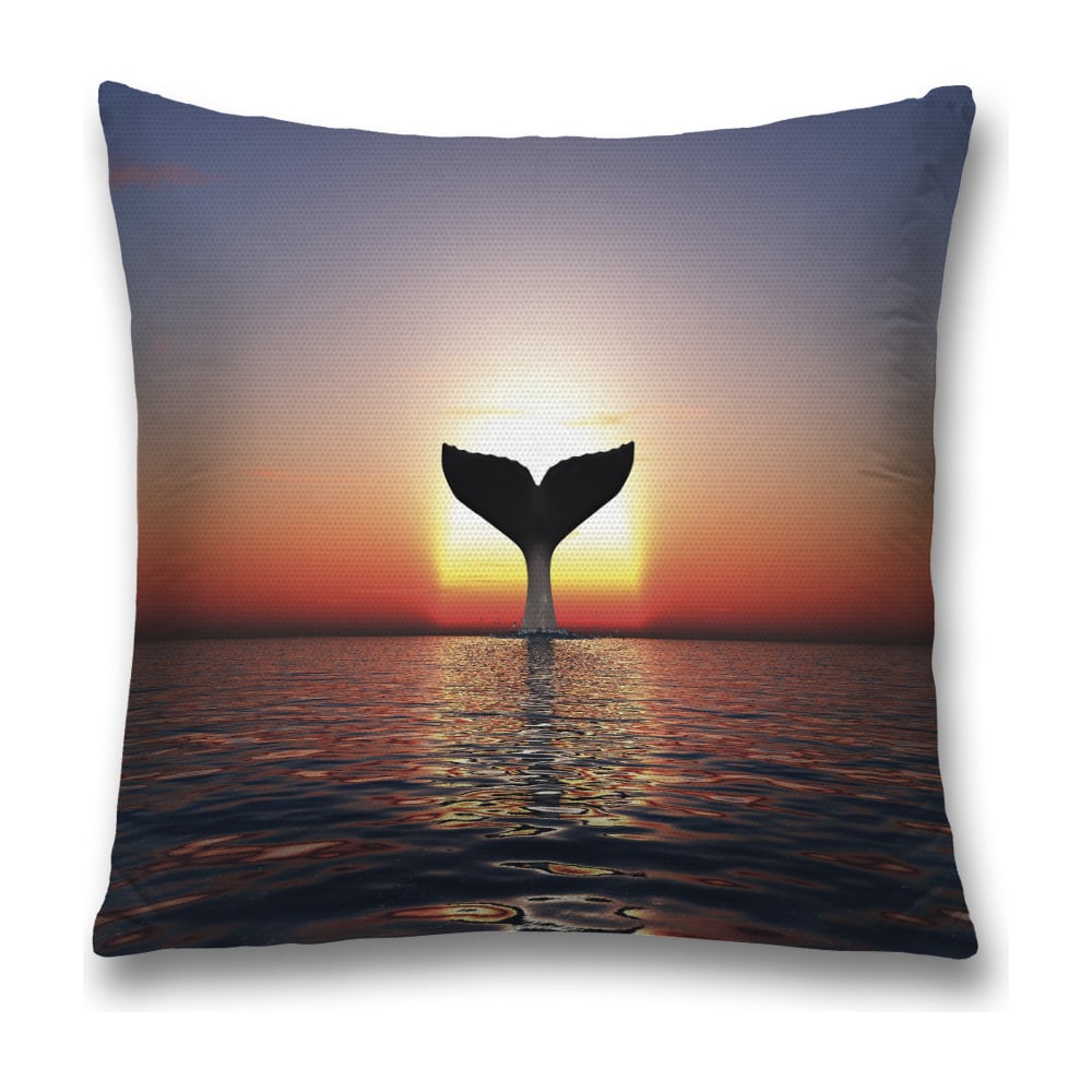 Изображение товара Декоративная наволочка JoyArty sl_33587 45х45 см голубая черная коралловая