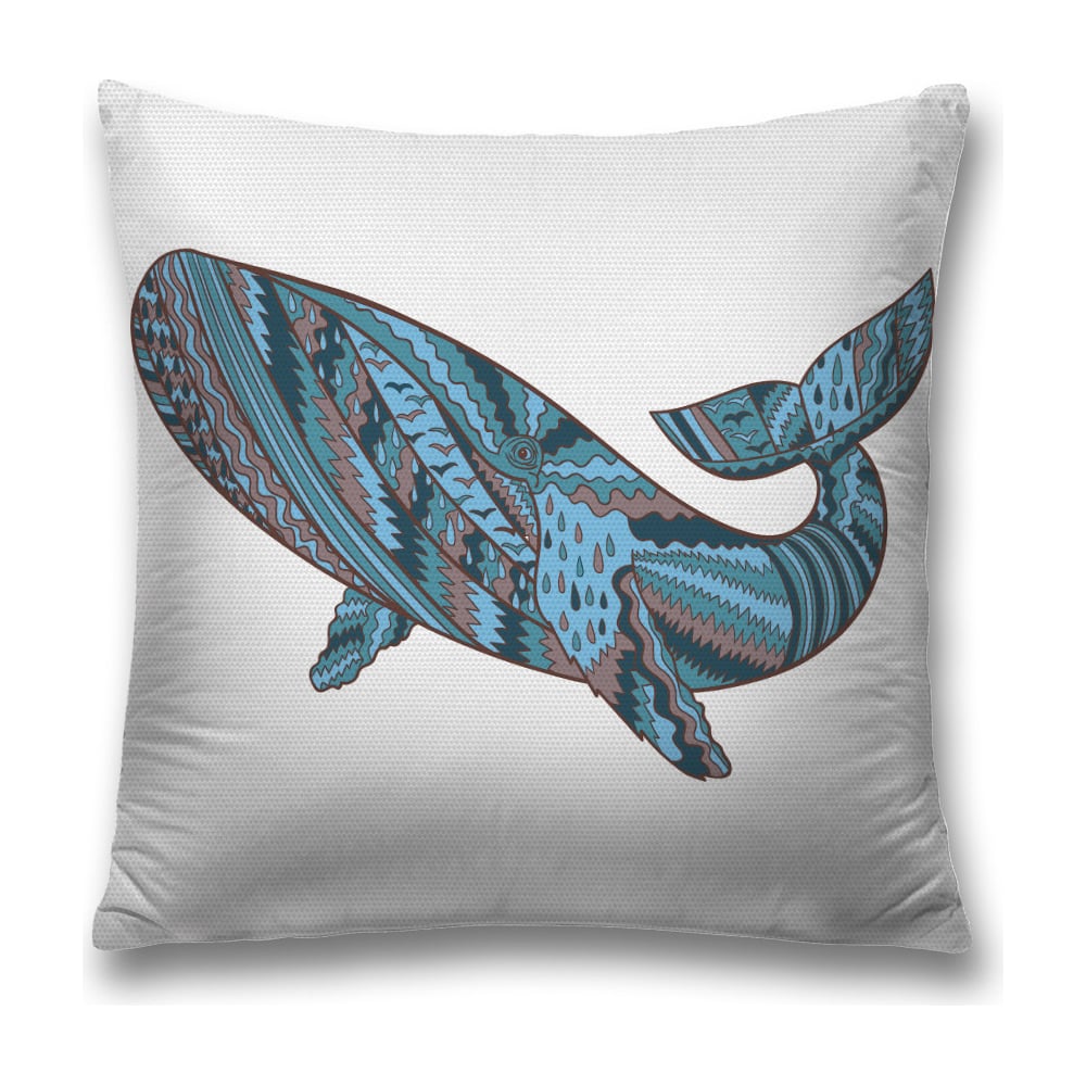 Изображение товара Декоративная наволочка JoyArty sl_28856 45х45 см голубой, коралловый, серый