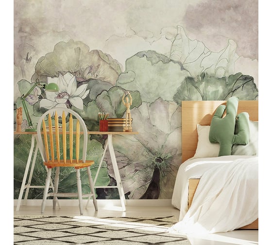 Изображение товара Фреска ООО Ортограф Batik green 3x3 м FX_31637