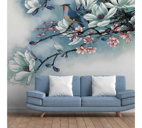 Изображение товара Фреска ООО Ортограф Magnolia blue 2x2.7 м FX_31642