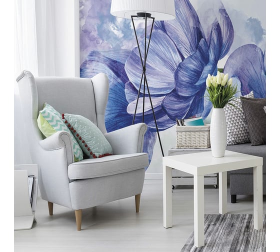 Изображение товара Фреска ООО Ортограф Blue anemones 3x3 м FX_33962