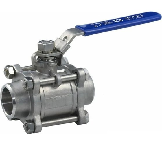 Изображение товара Трехсоставной шаровый кран TITAN LOCK 1,25in из нержавеющей стали (AISI 304) типа сварка-сварка TL125TPBVSS-WD