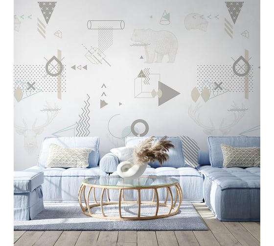 Изображение товара Фреска ООО Ортограф Scandi geometry 3x3 м FX_34164