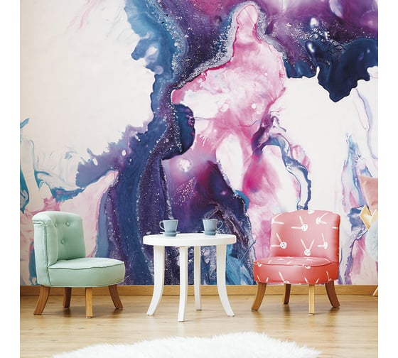 Изображение товара Фреска ООО Ортограф Blue and pink 2x2.7 м FX_33294