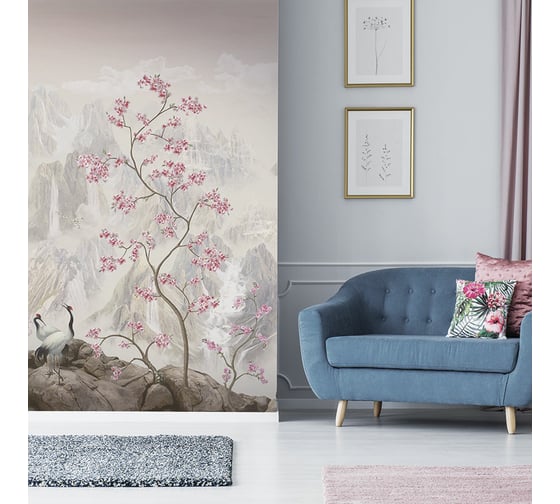 Изображение товара Фотообои ООО Ортограф Mountain peaks pink 3.84x2.7 м OT-G_33929