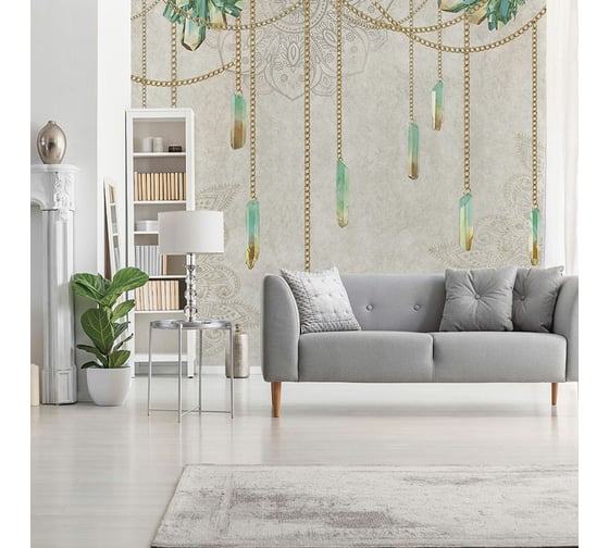 Изображение товара Фотообои ООО Ортограф Crystals gold 2.99x3 м OF_34233