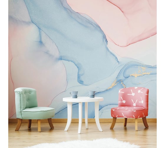 Изображение товара Фотообои ООО Ортограф Pink and blue 2 2.99x3 м OF_34050