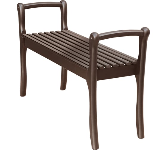 Изображение товара Скамья для прихожей с подлокотниками Мебелик массив, каркас орех 7567