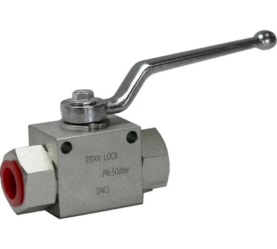 Изображение товара Гидравлический шаровой кран TITAN LOCK 1/2", типа ВР-ВР, с креп. отв., сталь TLHYDV1/2F