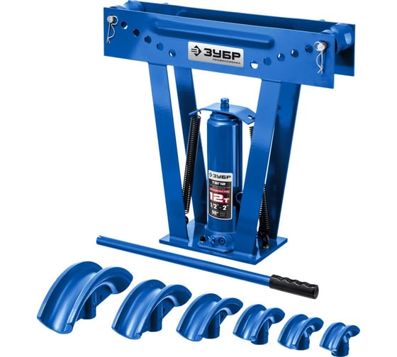 Изображение товара Гидравлический ручной трубогиб ЗУБР Профессионал ТВГ-12 вертикальный, 12т 43078-12_z01
