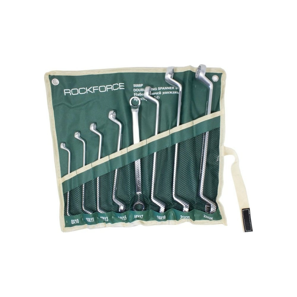 Изображение товара Набор накидных ключей ROCKFORCE RF-5088P 8 предметов 12-гранных