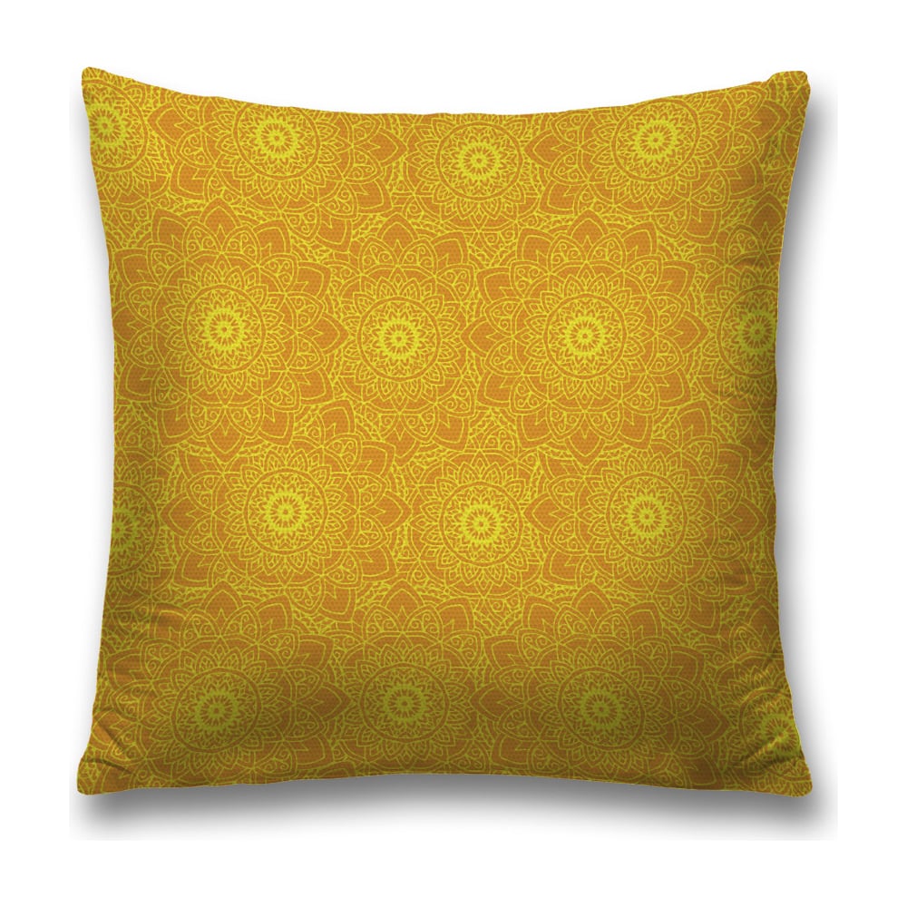 Изображение товара Декоративная наволочка JoyArty 45x45 см желтая горчичная оранжевая