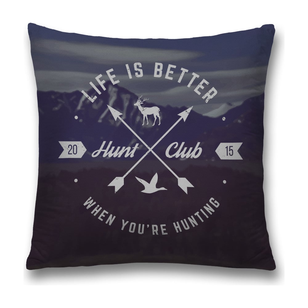 Изображение товара Декоративная наволочка JoyArty 45х45 см серый, черный, белый модная мягкая