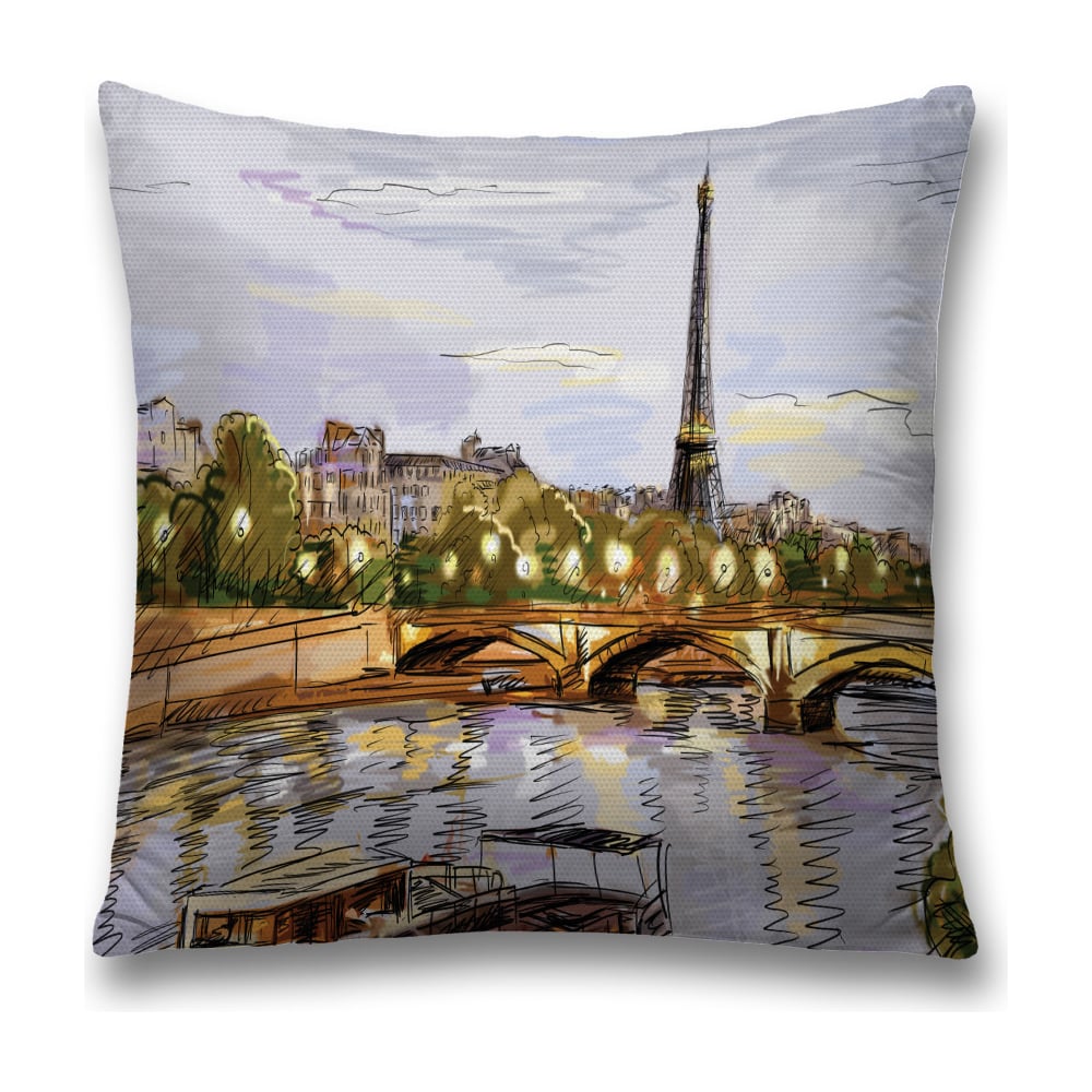 Изображение товара Декоративная наволочка JoyArty sl_17709 45x45 см коричневая голубая зеленая