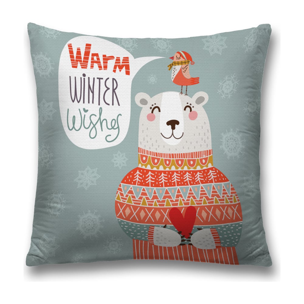 Изображение товара Декоративная наволочка JoyArty 45х45 см, мультиматериал, застежка-молния