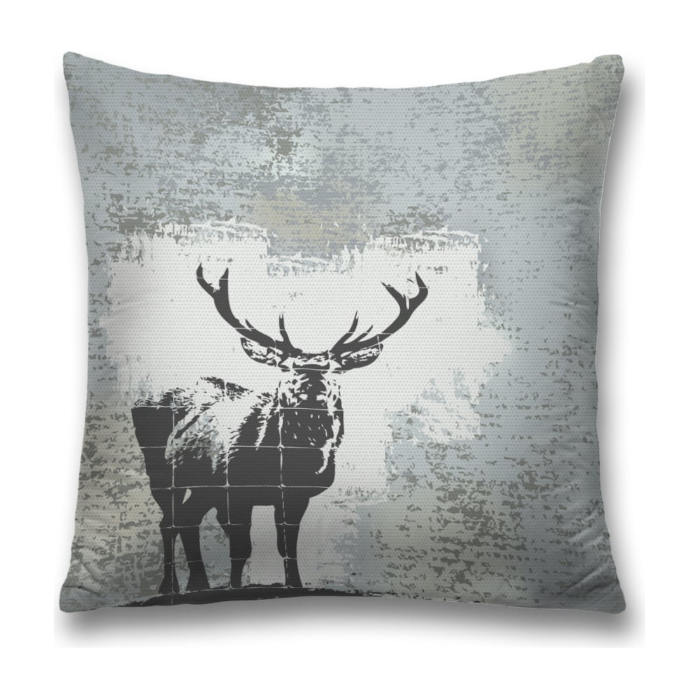 Изображение товара Декоративная наволочка JoyArty 45x45 см серый и коричневый полиэстер