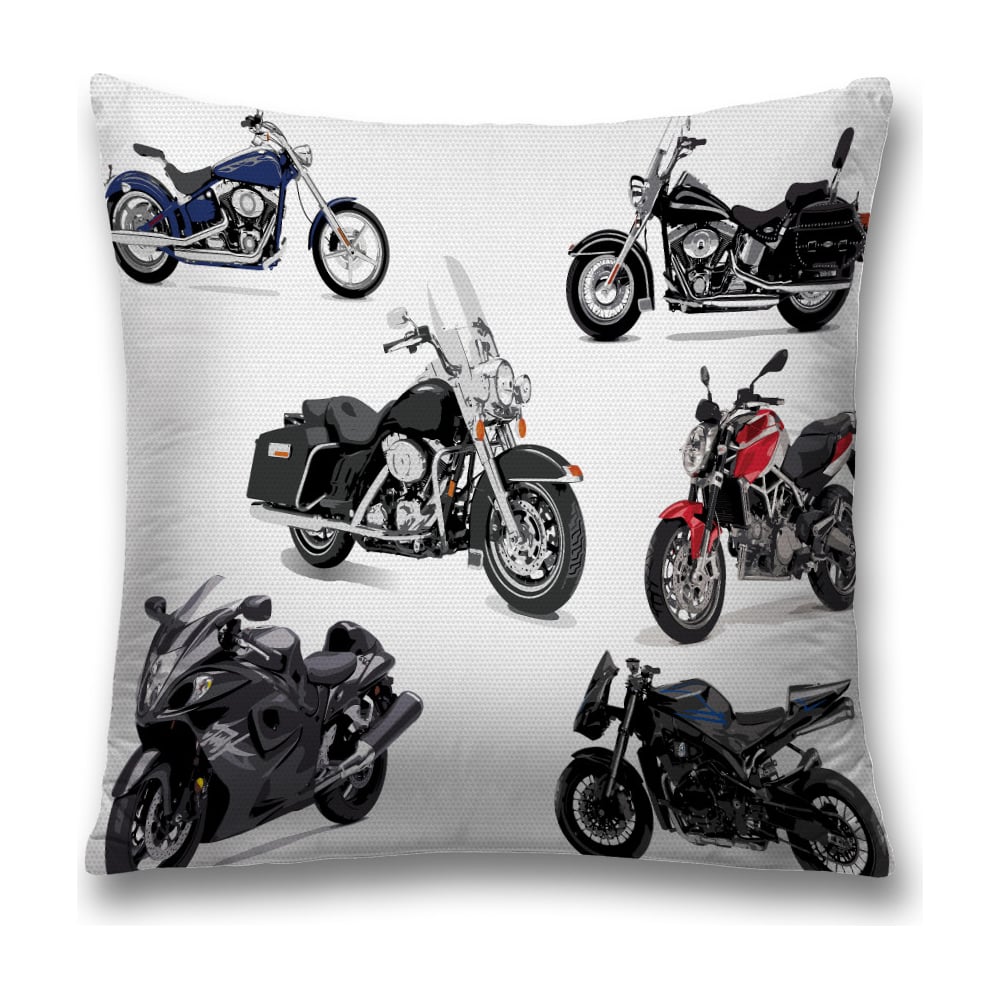 Изображение товара Декоративная наволочка JoyArty 45x45 см бело-черная с молнией полиэстер