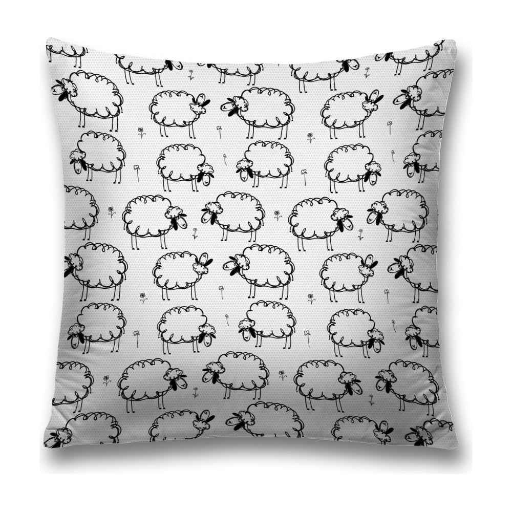 Изображение товара Декоративная наволочка JoyArty sl_17955 черно-белая 45х45 см