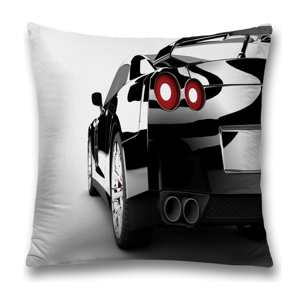 Изображение товара Декоративная наволочка JoyArty 45х45 см полиэстер белый и черный