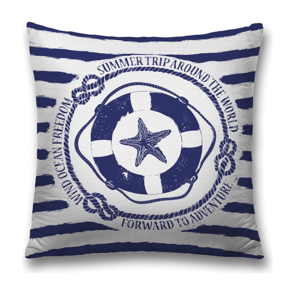 Изображение товара Декоративная наволочка JoyArty sl_35884 45х45 см синий, серый, белый