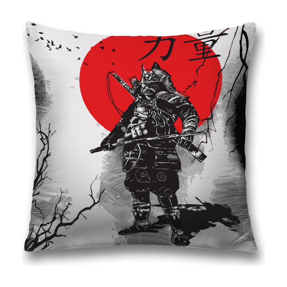 Изображение товара Декоративная наволочка JoyArty sl_18281 черная и красная 45х45 см