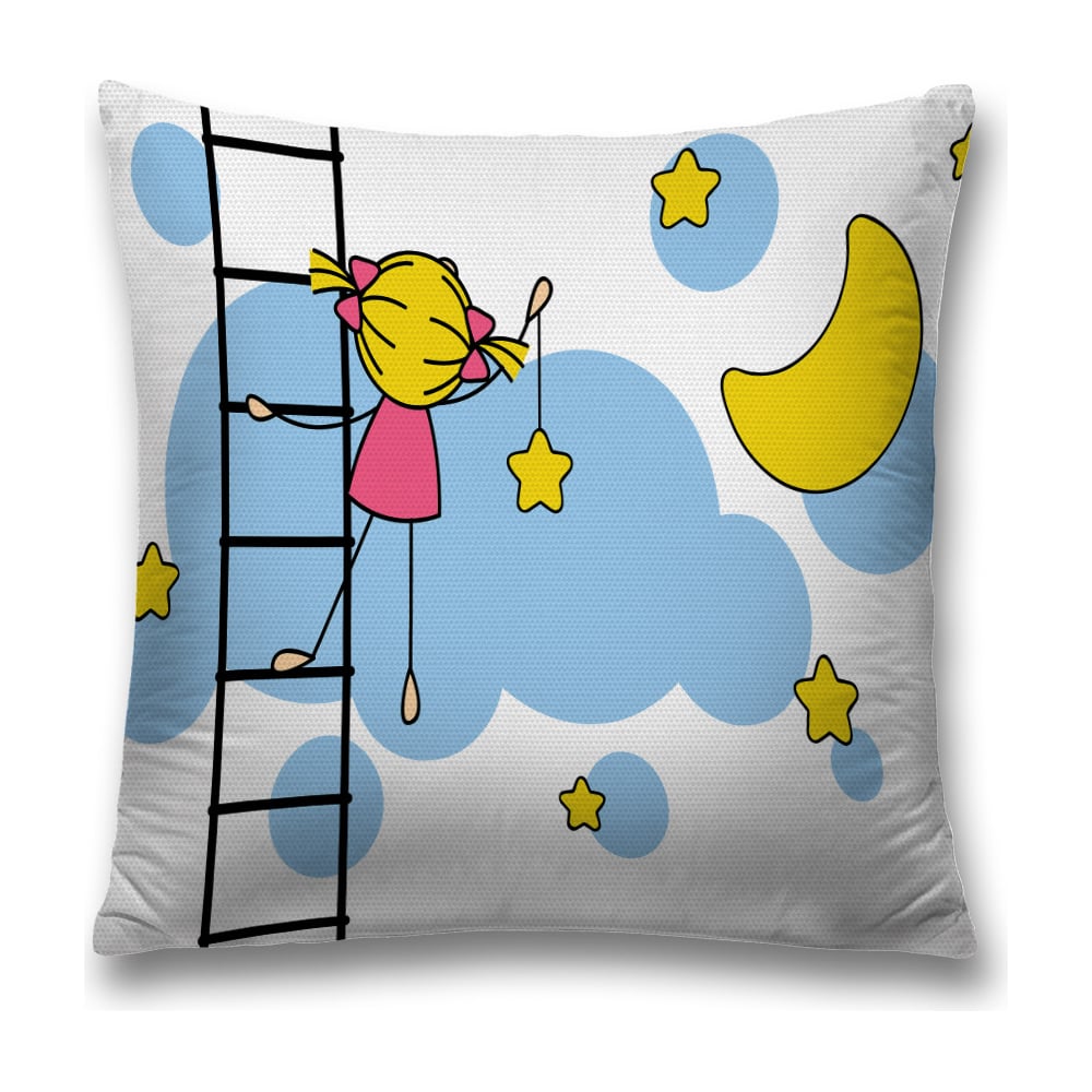 Изображение товара Декоративная наволочка JoyArty sl_18384 45х45 см голубая желтая красная