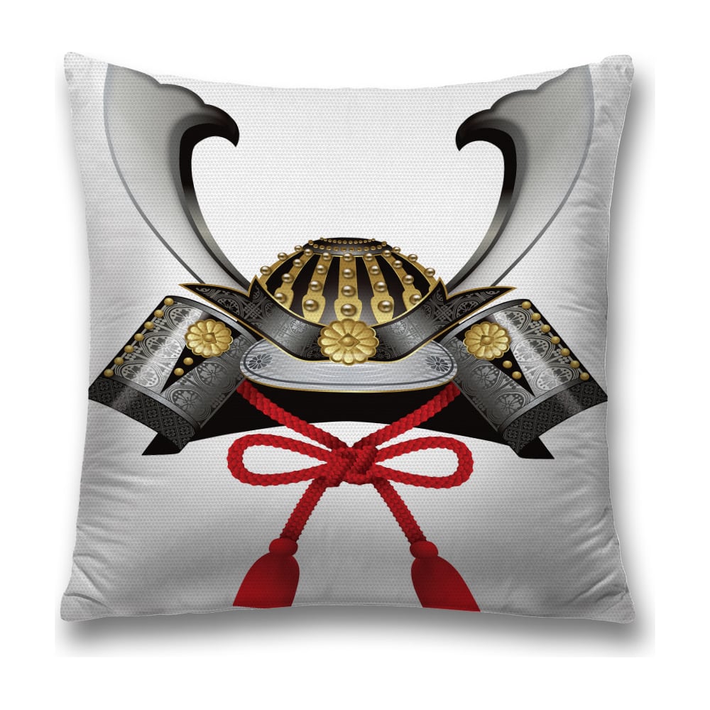 Изображение товара Декоративная наволочка JoyArty 45х45 см бело-серая с молнией из полиэстера