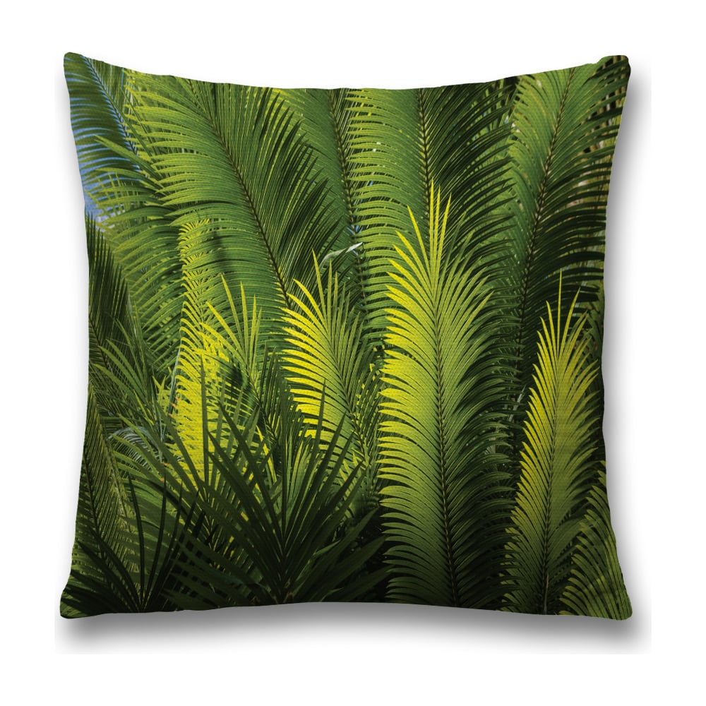 Изображение товара Декоративная наволочка JoyArty 45x45 см зеленая желтая темно-зеленая