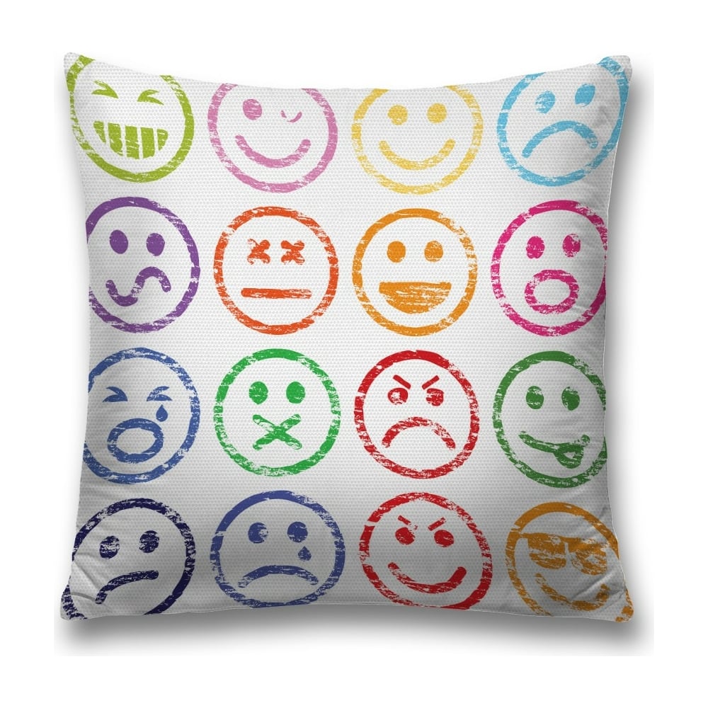 Изображение товара Декоративная наволочка JoyArty 45х45 см с молнией, синий и розовый