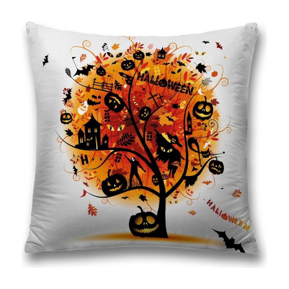 Изображение товара Декоративная наволочка JoyArty sl_18795 оранжевая и черная 45х45 см