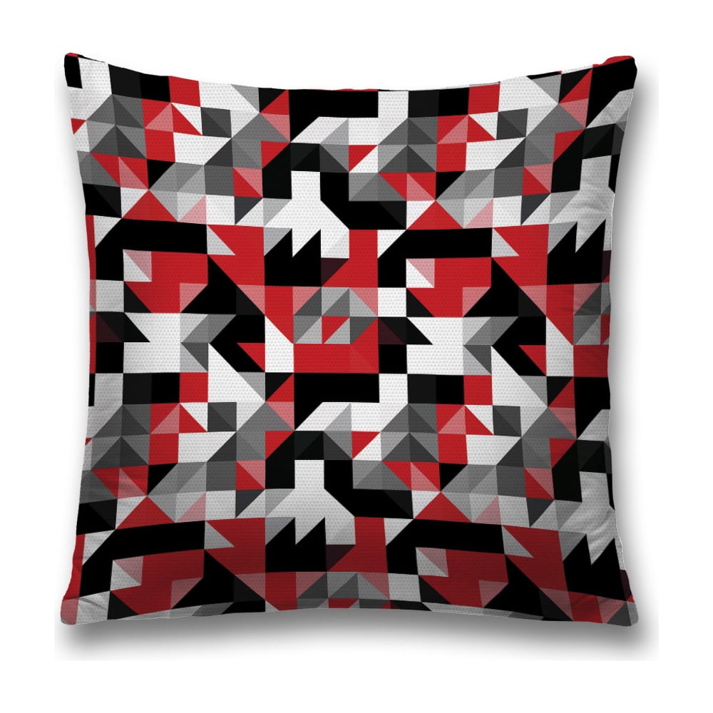 Изображение товара Декоративная наволочка JoyArty sl_33458 45х45см полиэстер красный и серый