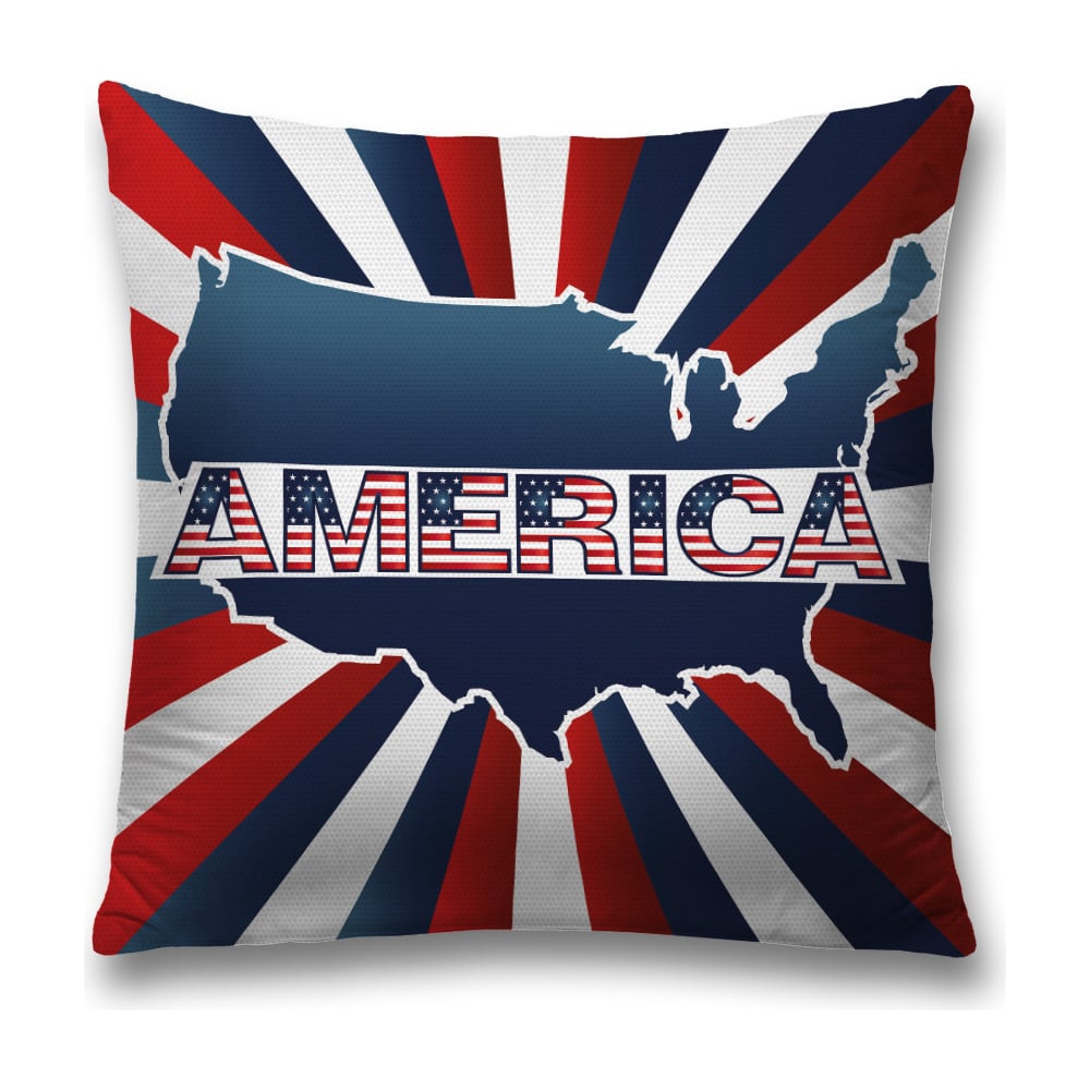 Изображение товара Декоративная наволочка JoyArty 45х45 см полиэстер с молнией черный красный серый