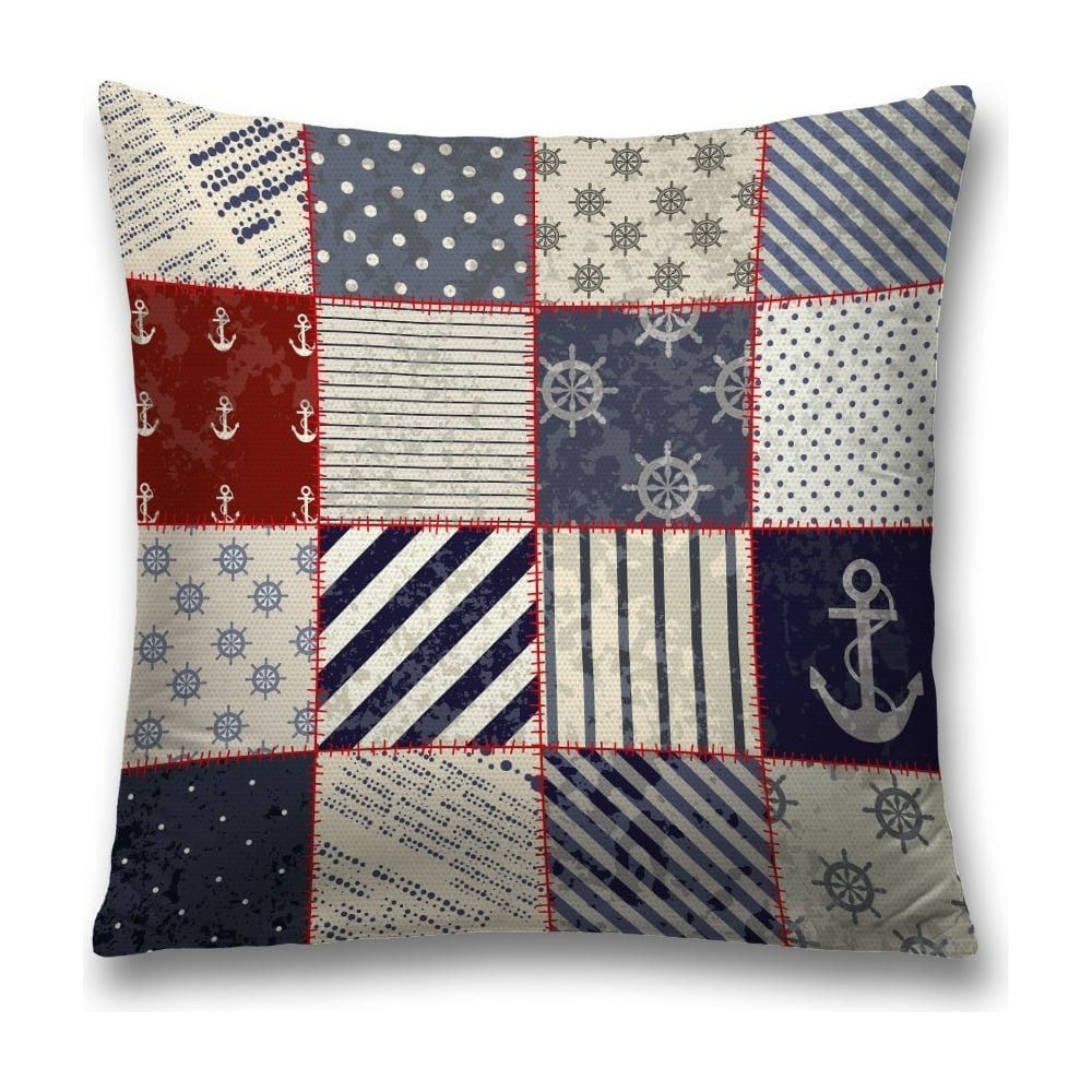 Изображение товара Декоративная наволочка JoyArty 45х45 см, полиэстер, молния, серый и черный