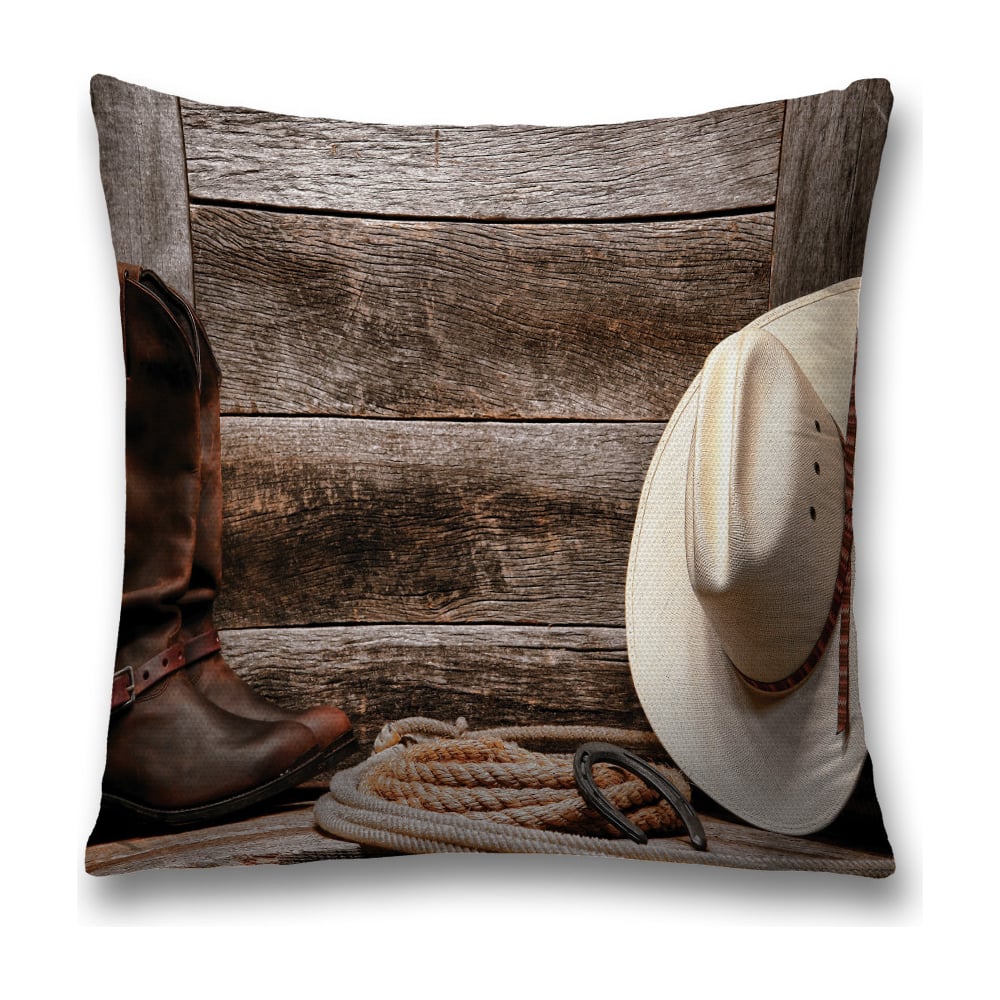 Изображение товара Декоративная наволочка JoyArty 45x45 см с молнией коричневая серый черный