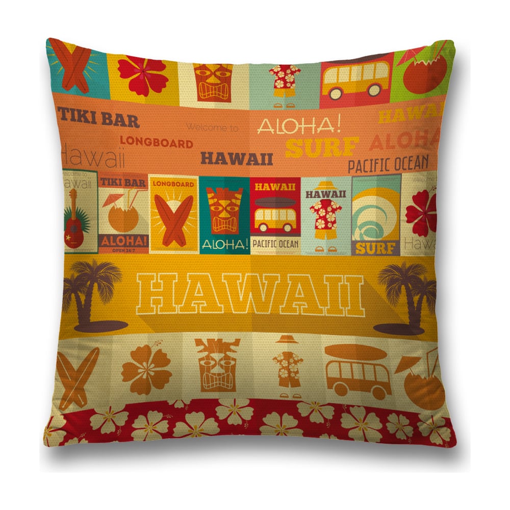 Изображение товара Декоративная наволочка JoyArty 45x45 см яркие цвета молния полиэстер