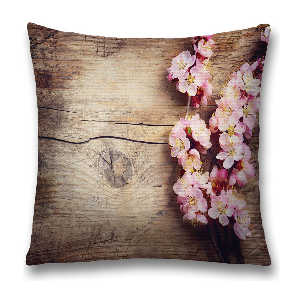 Изображение товара Декоративная наволочка JoyArty 45х45 см полиэстер коричневая розовая