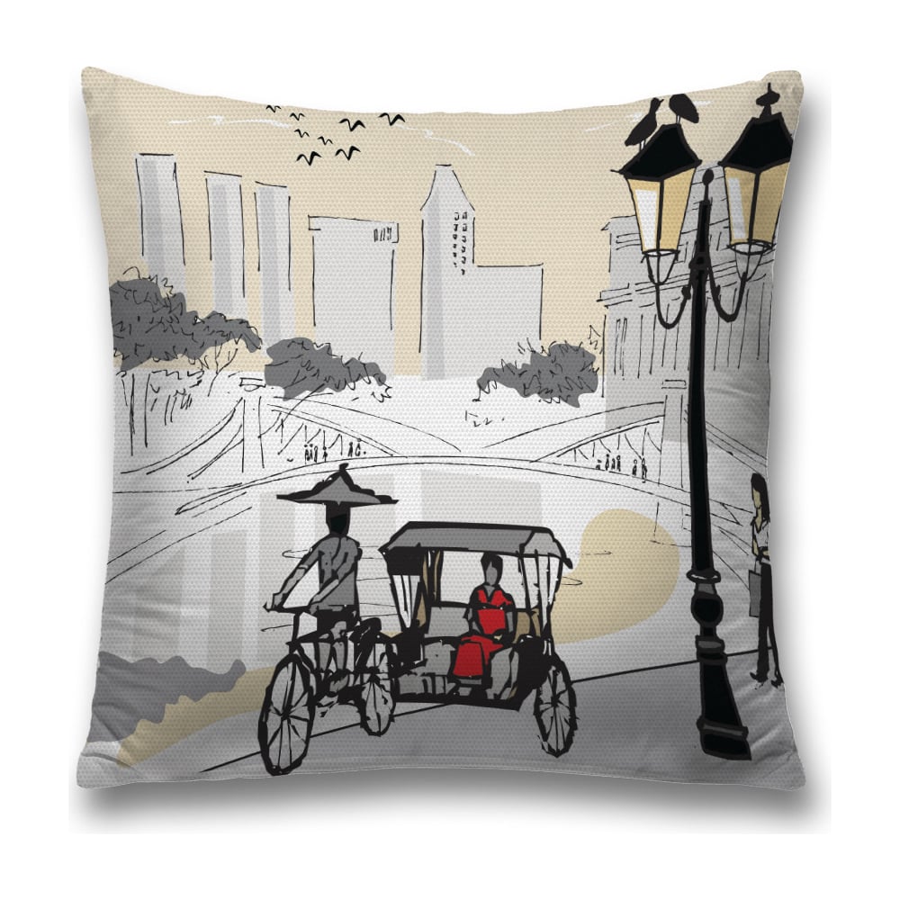 Изображение товара Декоративная наволочка JoyArty 45х45 см из полиэстера с молнией