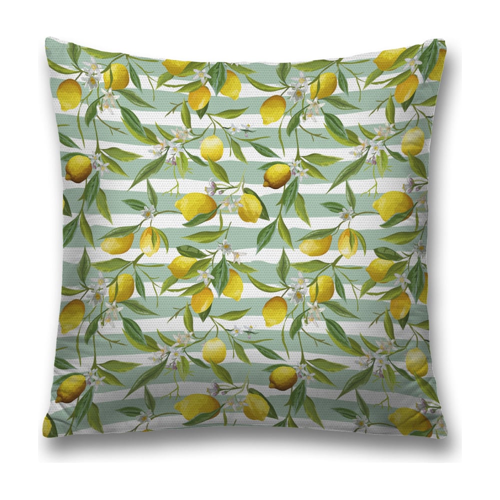 Изображение товара Декоративная наволочка JoyArty sl_31930 зеленая и желтая 45х45 см