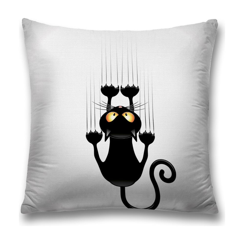 Изображение товара Декоративная наволочка JoyArty 45х45 см полиэстер серый черный оранжевый