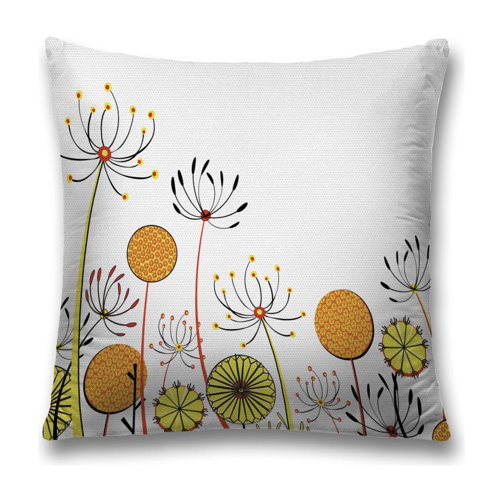 Изображение товара Декоративная наволочка JoyArty 45х45 см полиэстер оранжевый хаки серый