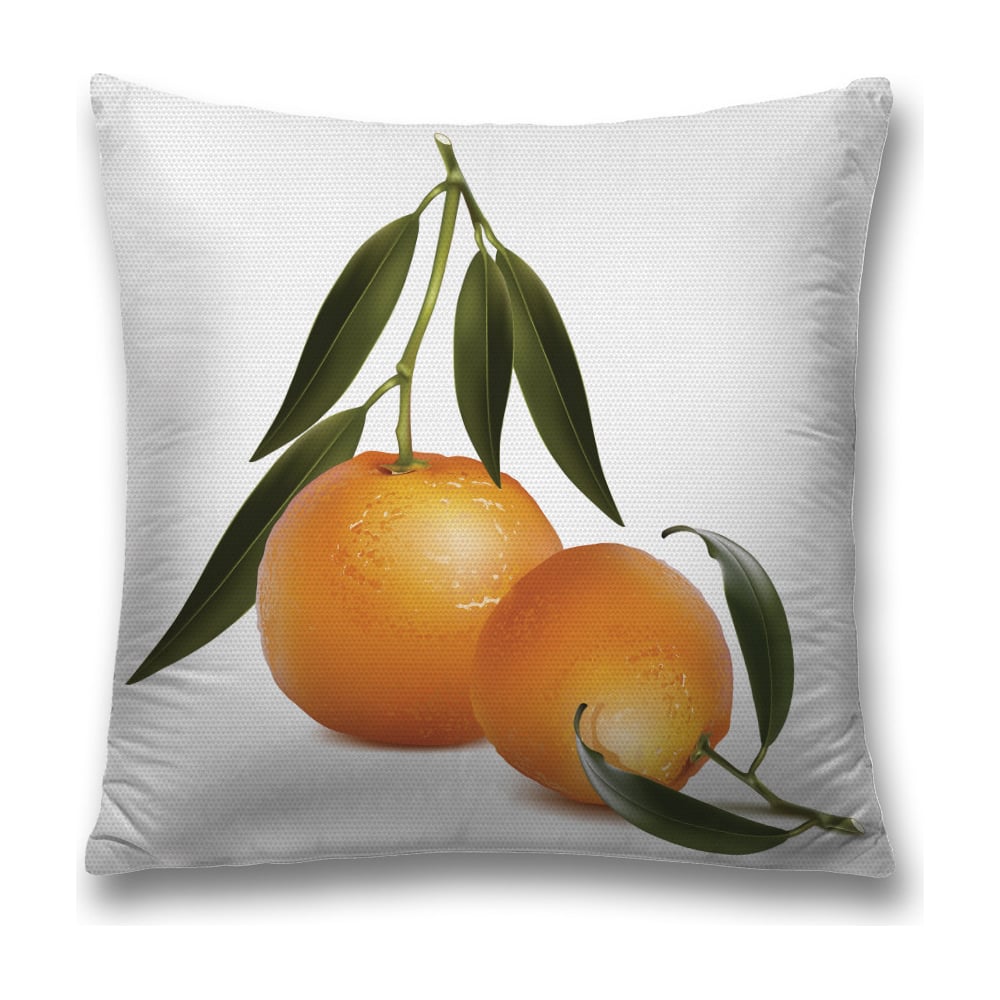 Изображение товара Декоративная наволочка JoyArty 45х45 см полиэстер оливковый оранжевый желтый