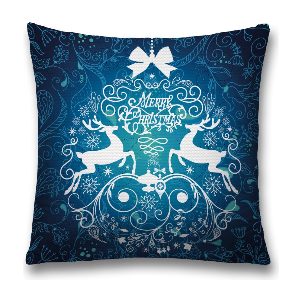 Изображение товара Декоративная наволочка JoyArty sl_18935 голубая черная белая 45x45 см