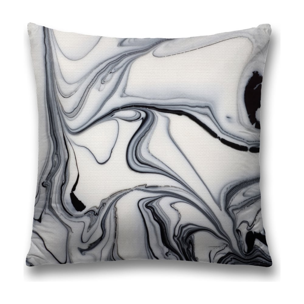 Изображение товара Декоративная наволочка JoyArty sl_37024 серый, черный, белый 45х45 см