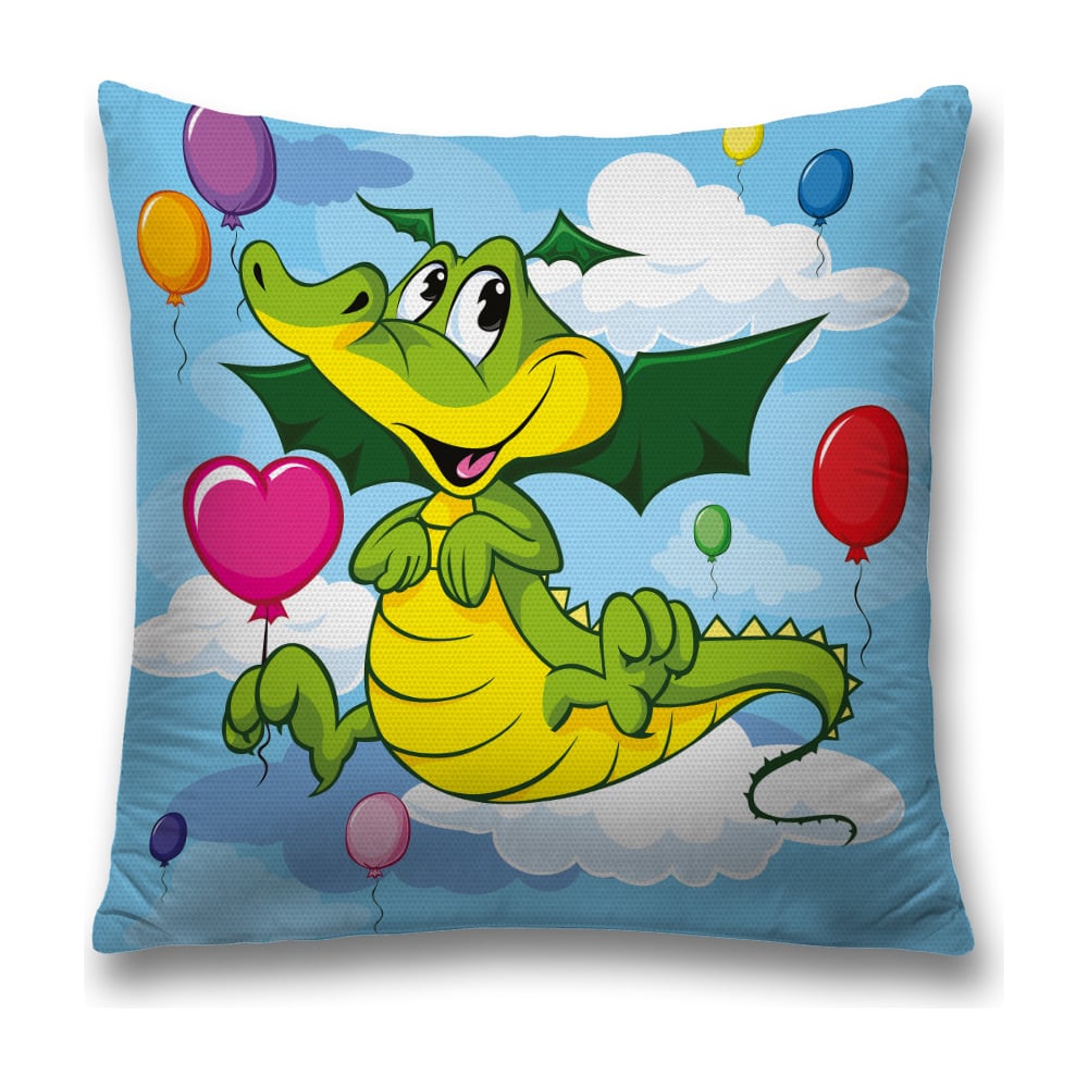 Изображение товара Декоративная наволочка JoyArty 45х45 см красная и желтая с молнией