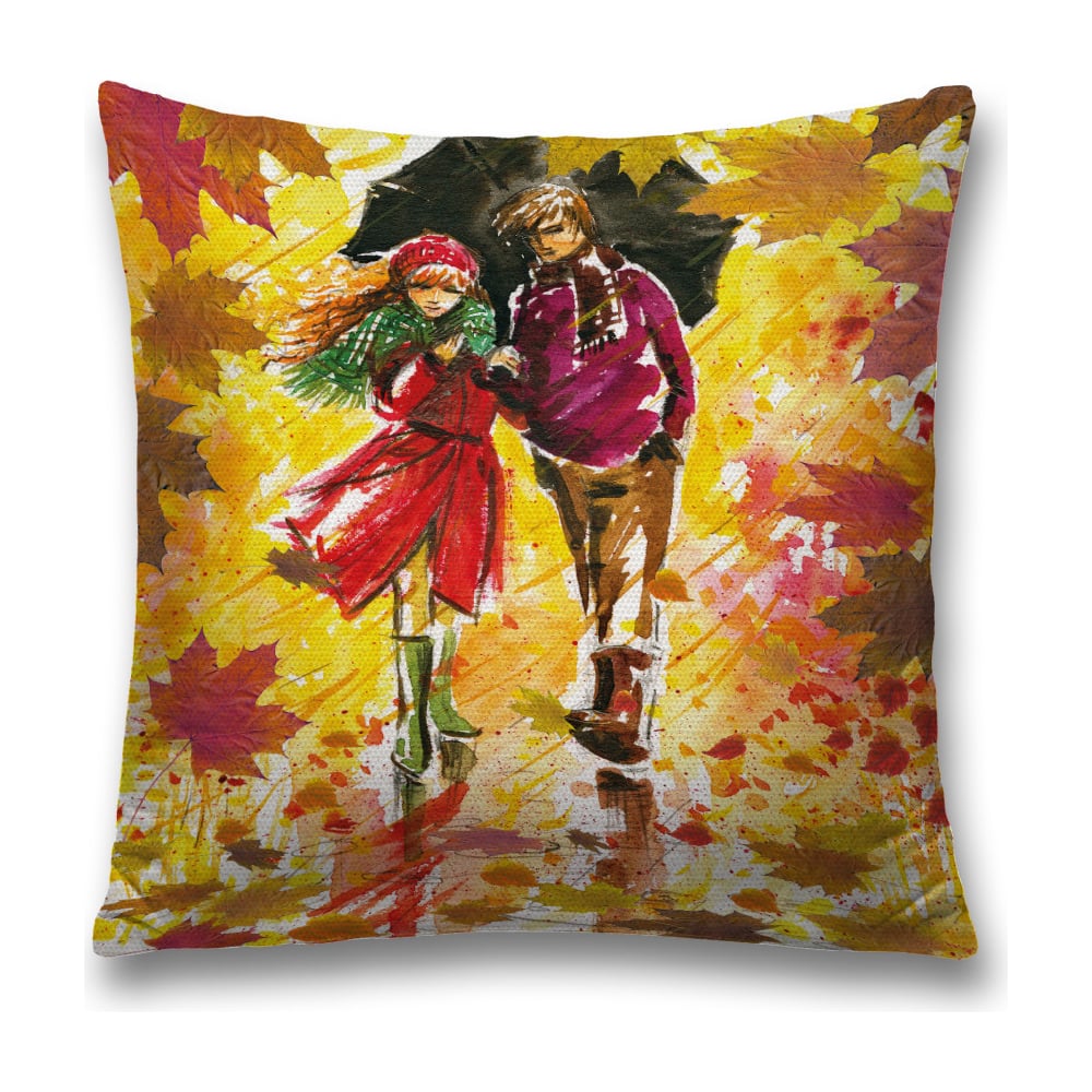 Изображение товара Декоративная наволочка JoyArty sl_37651 45х45 см красный черный желтый